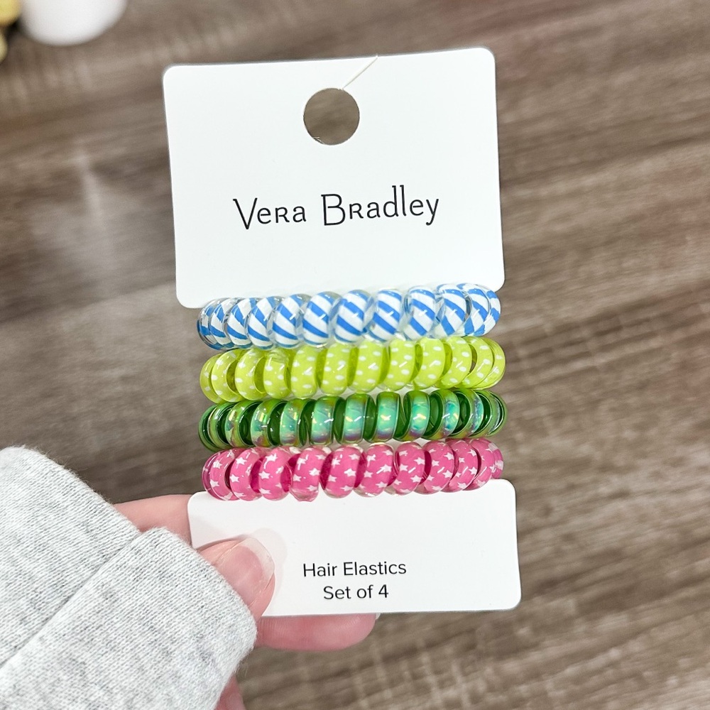 Vera Bradley Hair Elastic Set - Far Out Floral - NWT